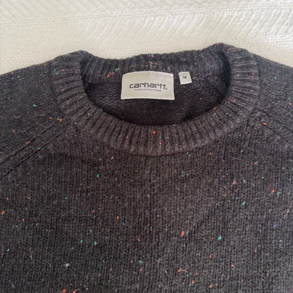 Carhartt WIP Pullover Anglistic Sweater - Speckled Black M - Excellent condition - Picture 5 of 5